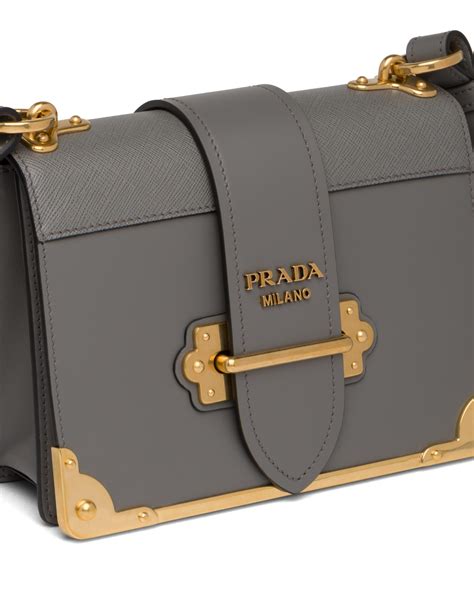 prada cahier top handle|Leather Prada Cahier Bag.